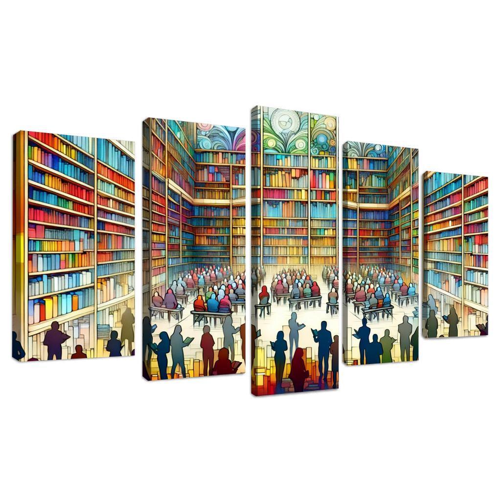 Words Unseen The Impact Of Literacy And Education Multi-panel Paintings