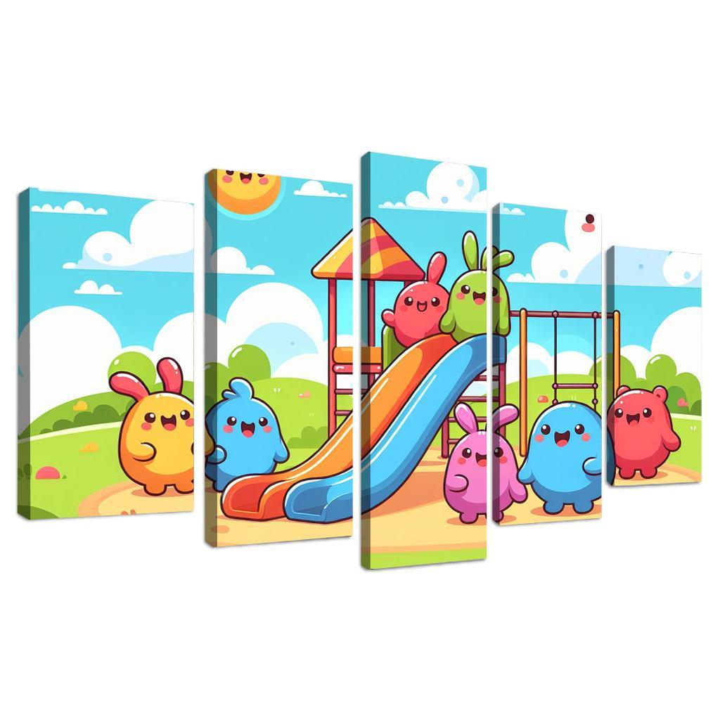 Giggle Monsters Playground Premium Artwork Frames