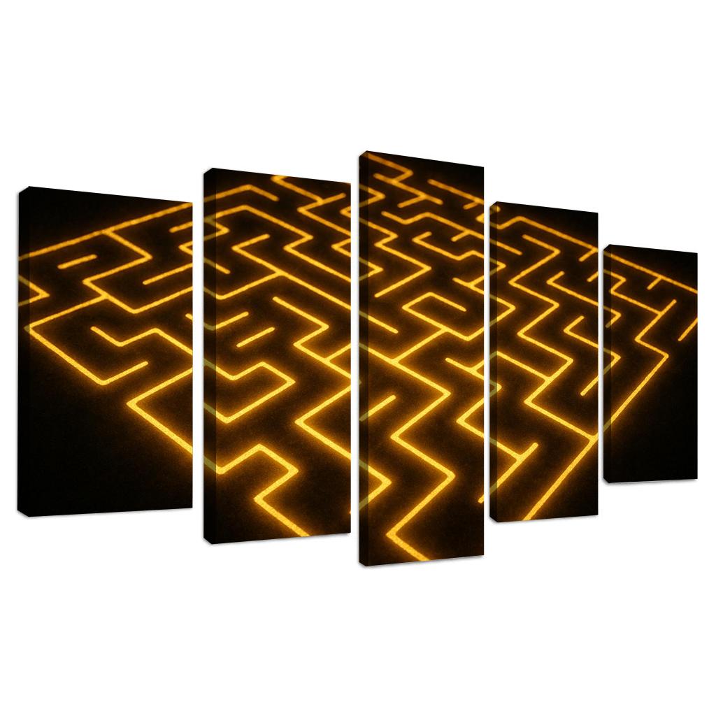 The Labyrinth Of Luminous Thought Premium Artwork Frames