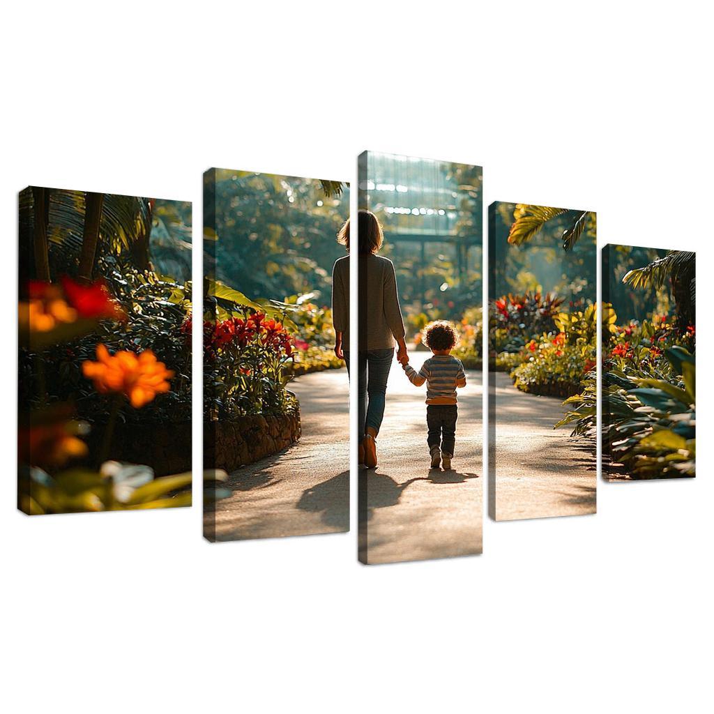 The Path Of Togetherness A Mothers Guiding Hand Custom Paintings Frame