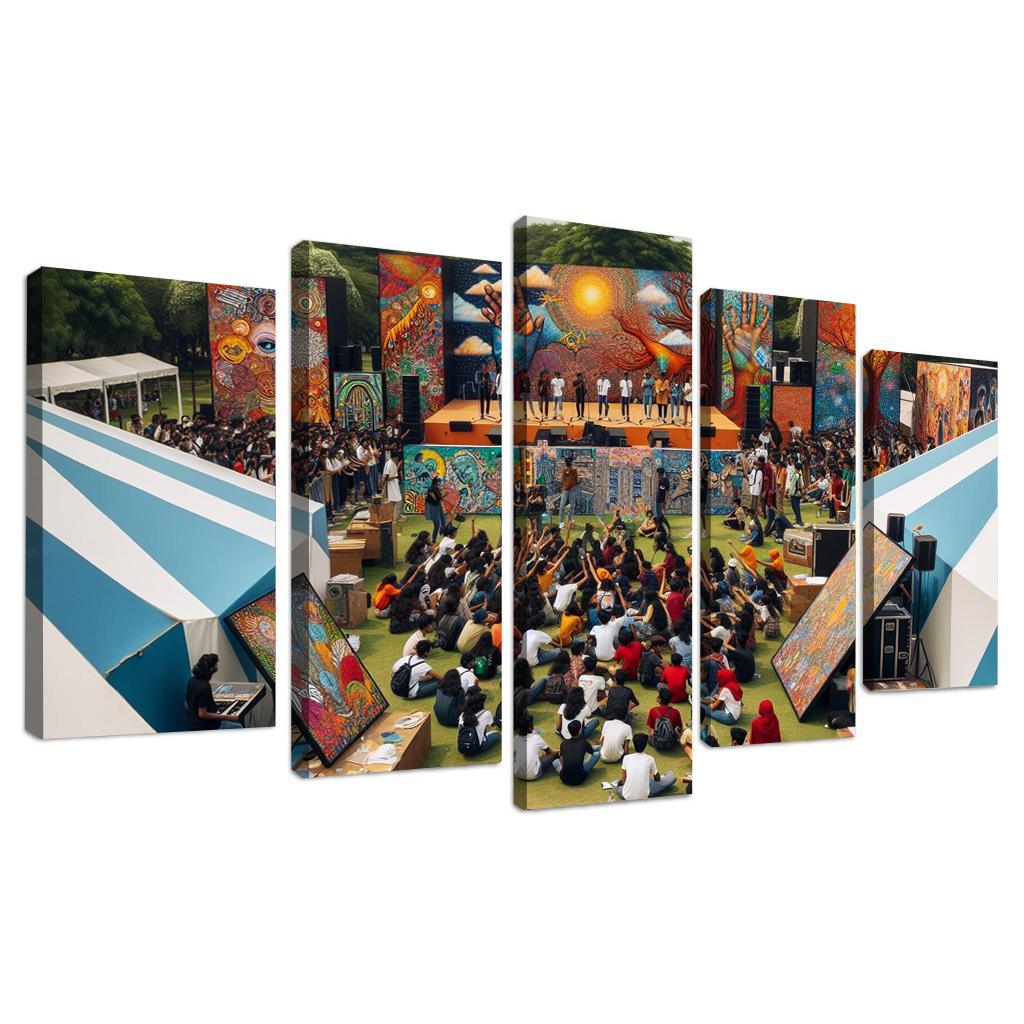 Voices Of The Future Art For Youth Empowerment Multi-panel Paintings