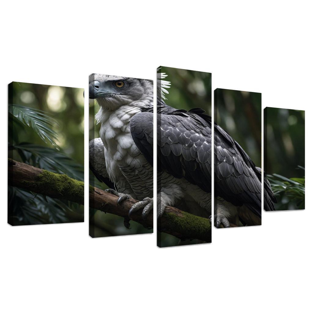 The Enchanting Harpy Eagle Ruler Of The Rainforest Canvas Paintings Frame