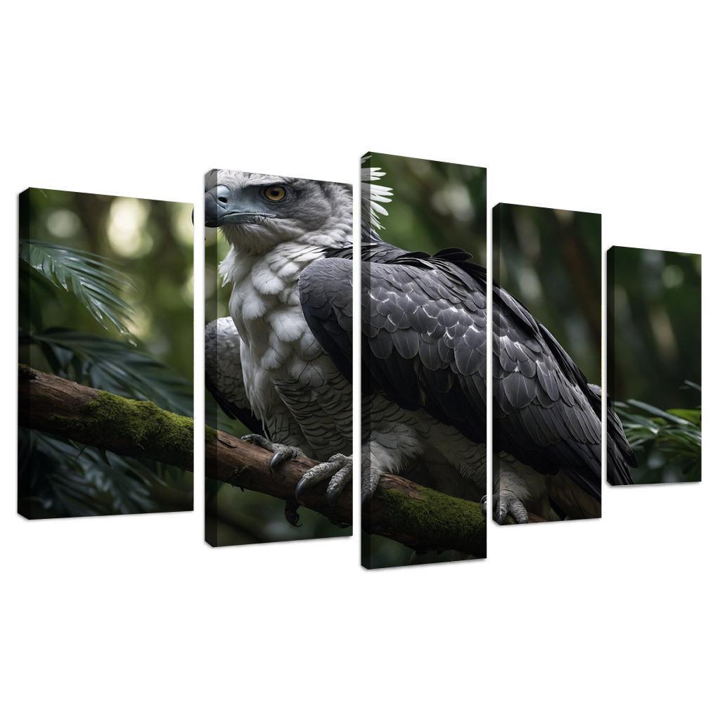The Enchanting Harpy Eagle Ruler Of The Rainforest Canvas Paintings Frame