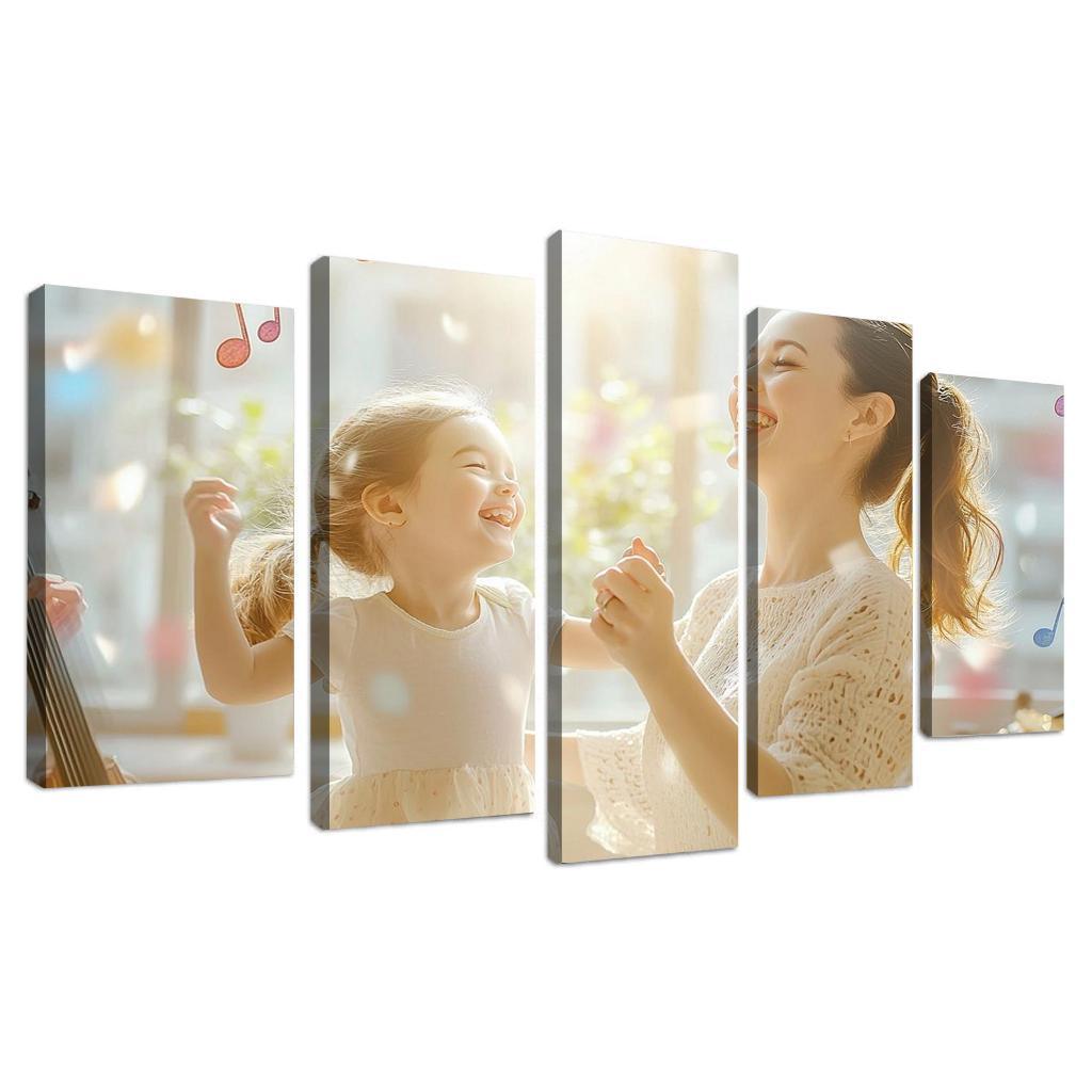 Songs Of The Heart The Melody Of Motherhood Custom Paintings Frame