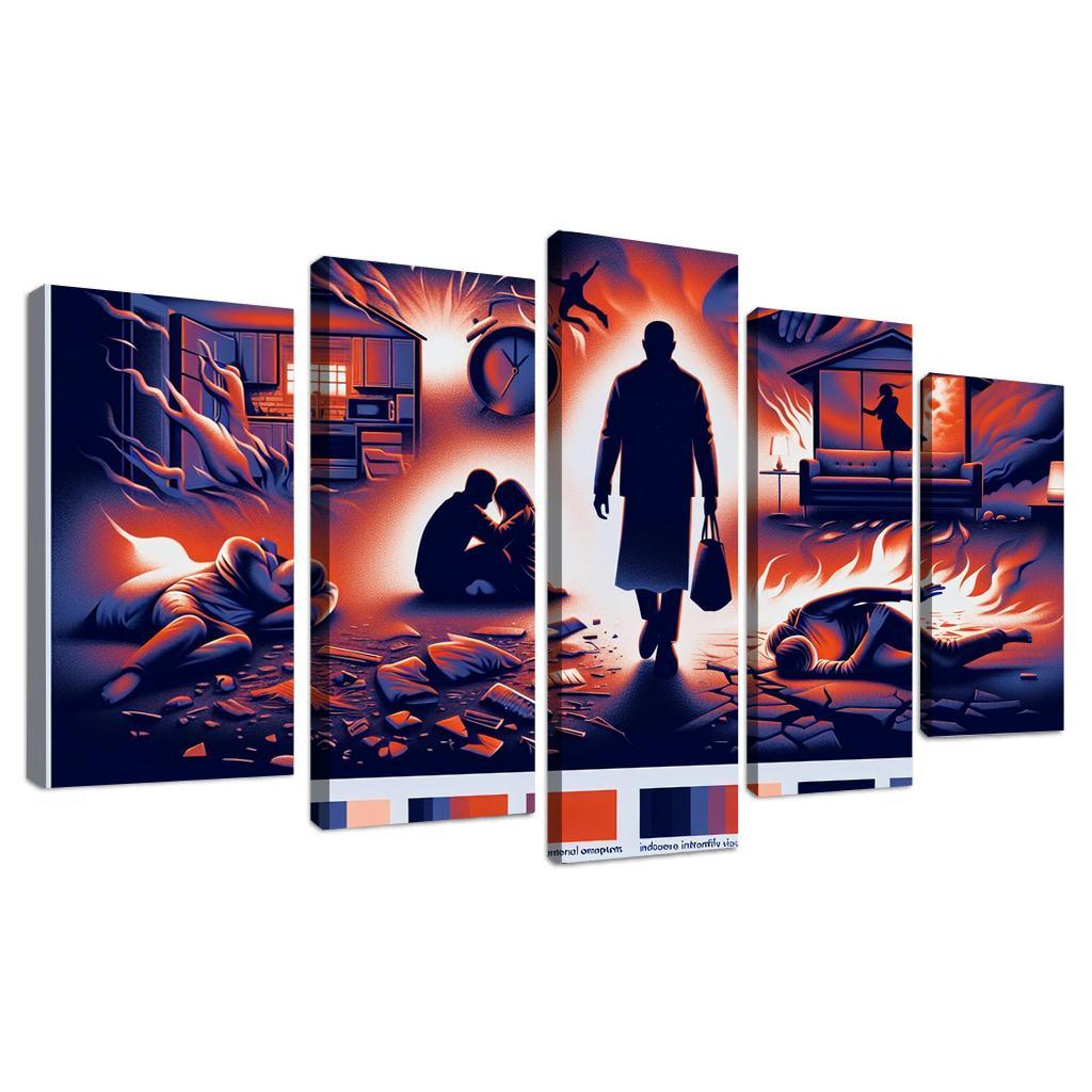 The Sound Of Silence Domestic Abuse Awareness Multi-panel Paintings