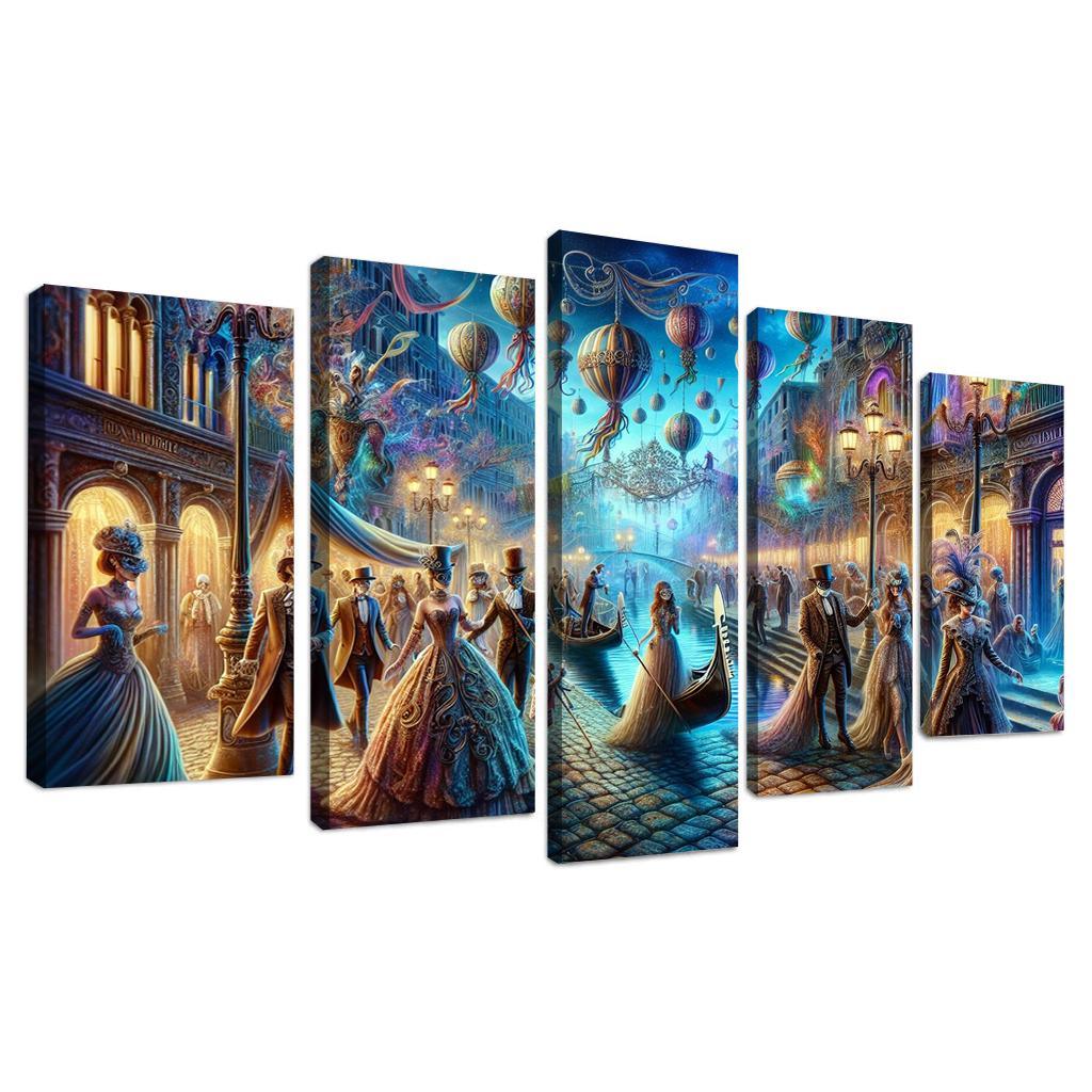 Venice Carnival - Italy Modern Paintings Frame