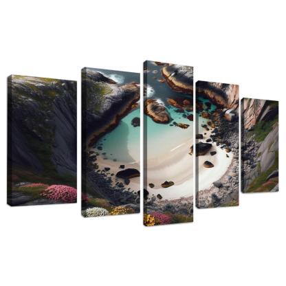 Hidden Gem Beach Premium Artwork Frames