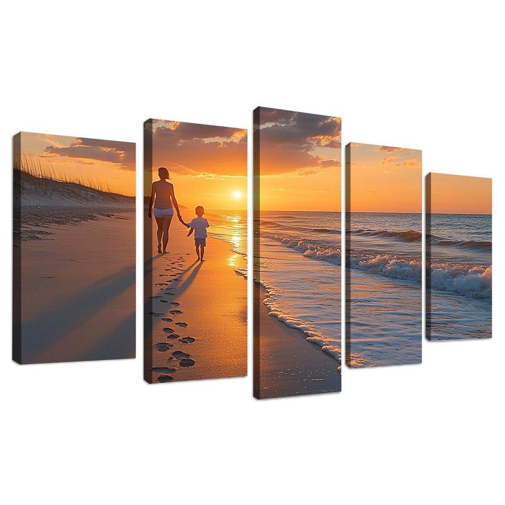 Footprints In The Heart A Mothers Journey Canvas Paintings Frame