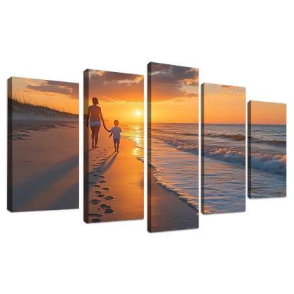 Footprints In The Heart A Mothers Journey Canvas Paintings Frame