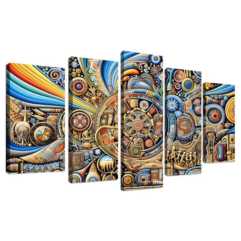 Culture Unbound Preserving Indigenous Traditions Multi-panel Paintings