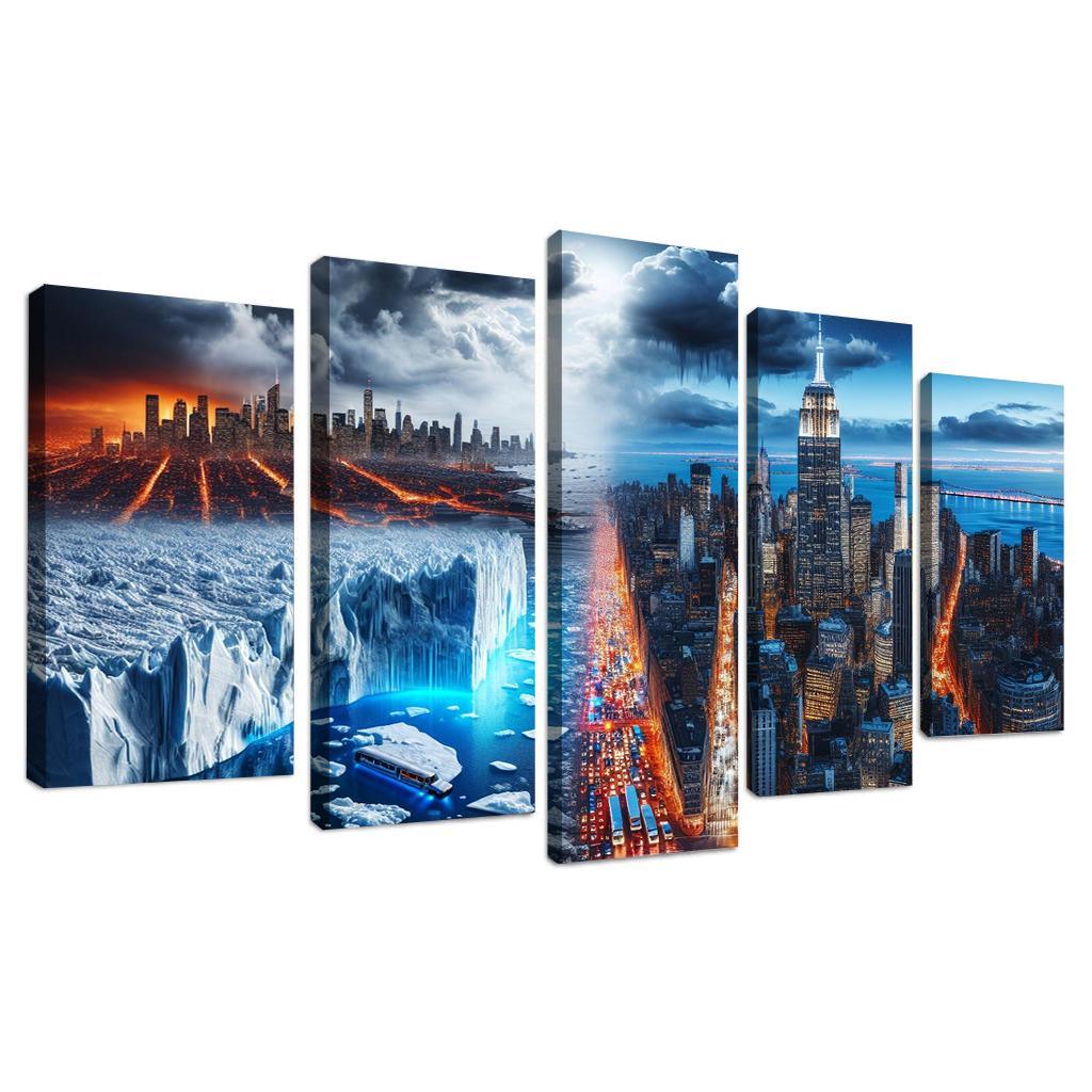 Sounding The Alarm Climate Crisis Awareness Custom Paintings Frame