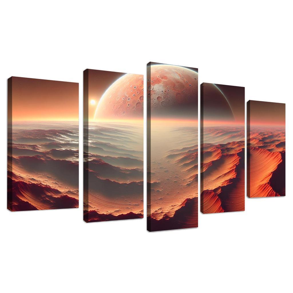 The Evolving Landscape Of Mars Abstract Paintings Frame