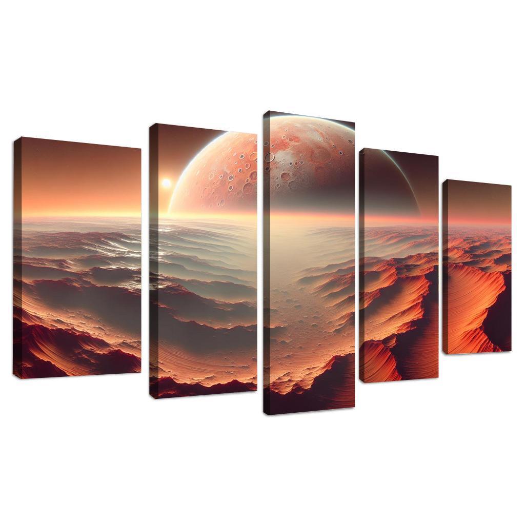 The Evolving Landscape Of Mars Abstract Paintings Frame