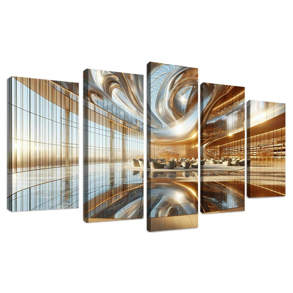 Ethereal Light Structures Custom Paintings Frame