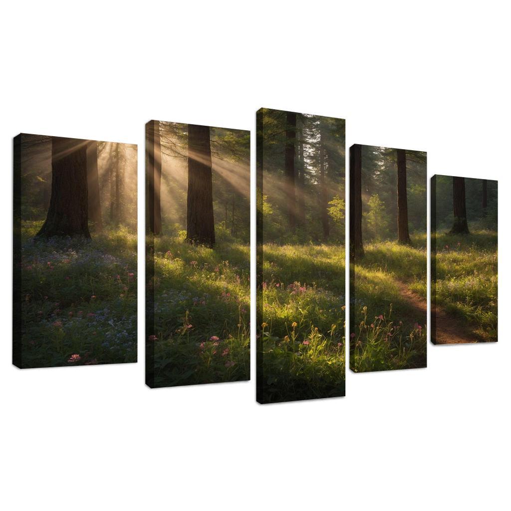 The Ethereal Glades Of Silverwood Modern Paintings Frame