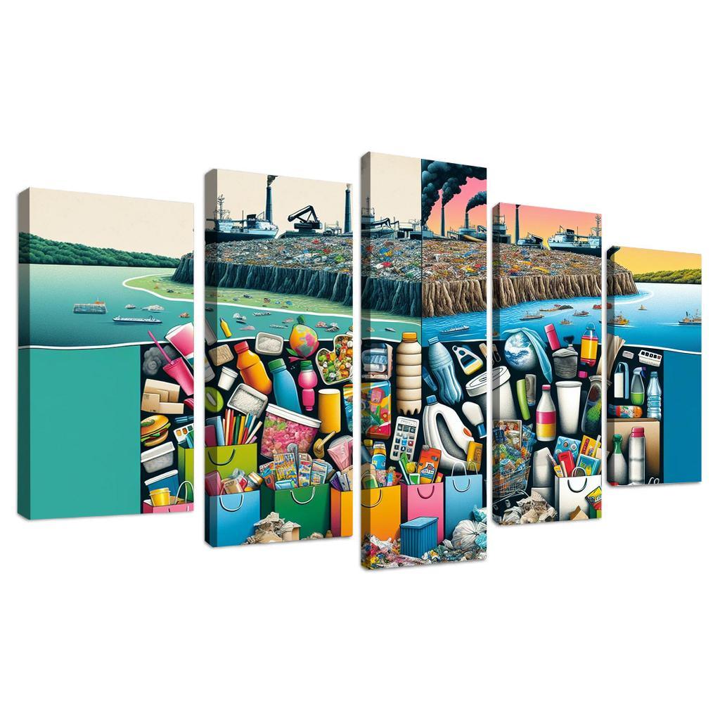 The Cost Of Convenience Visualizing Consumerism's Impact Art Trends