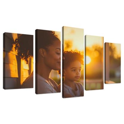 A Mothers Gentle Whisper Comfort Through Words Canvas Paintings Frame