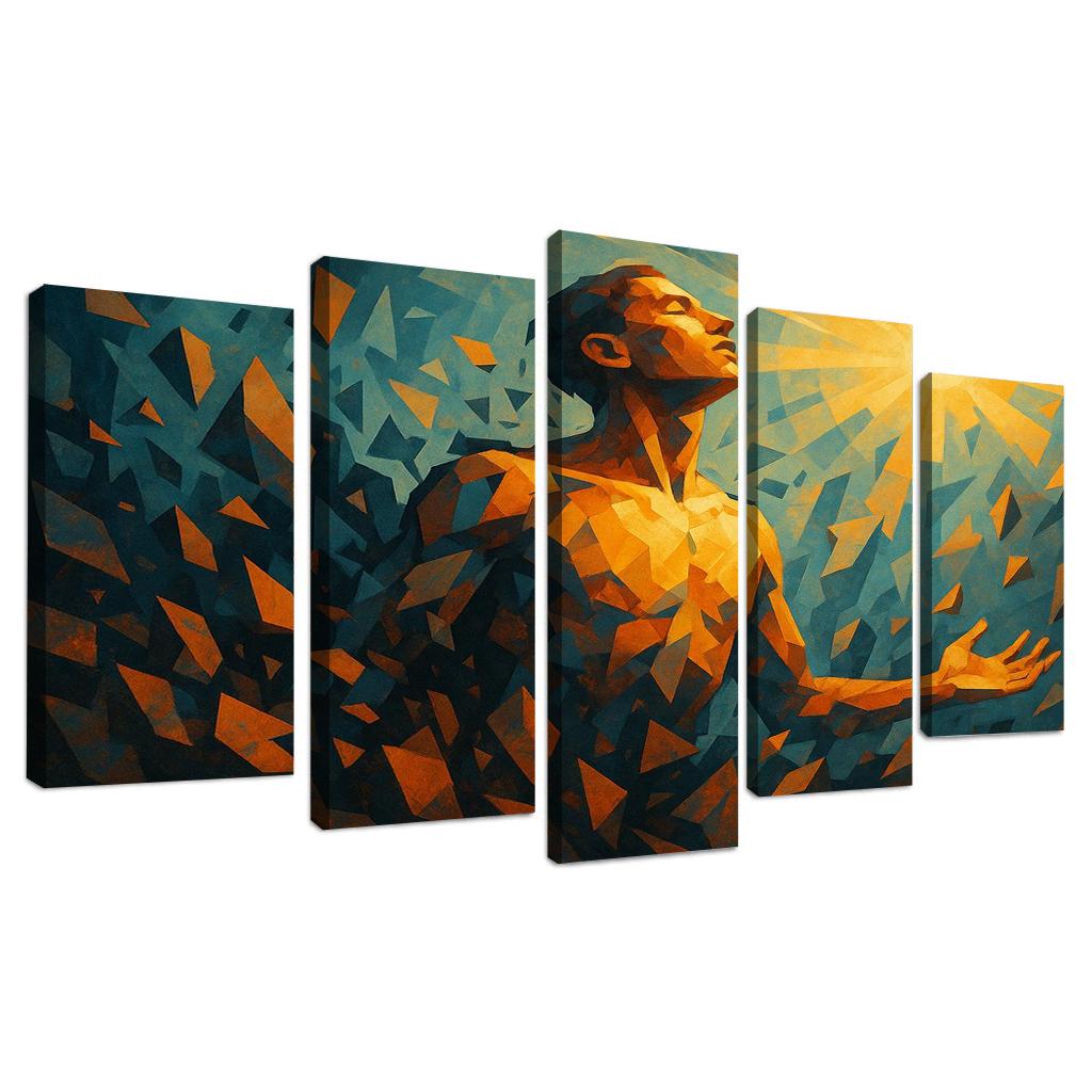 Echoes Of Resilience In Mental Health Art Canvas Paintings Frame