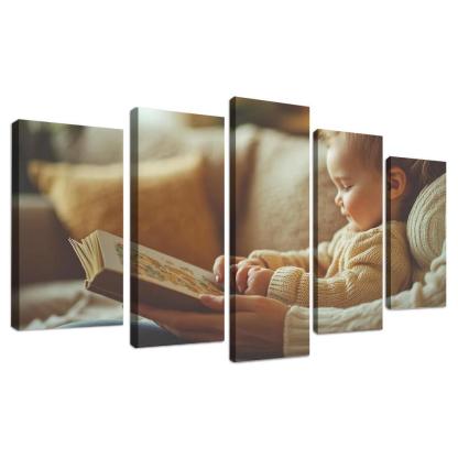 The Nurturing Touch A Mothers Loving Hands Canvas Paintings Frame