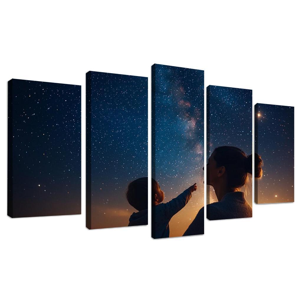 Guiding Stars A Mothers Light In The Dark Canvas Paintings Frame