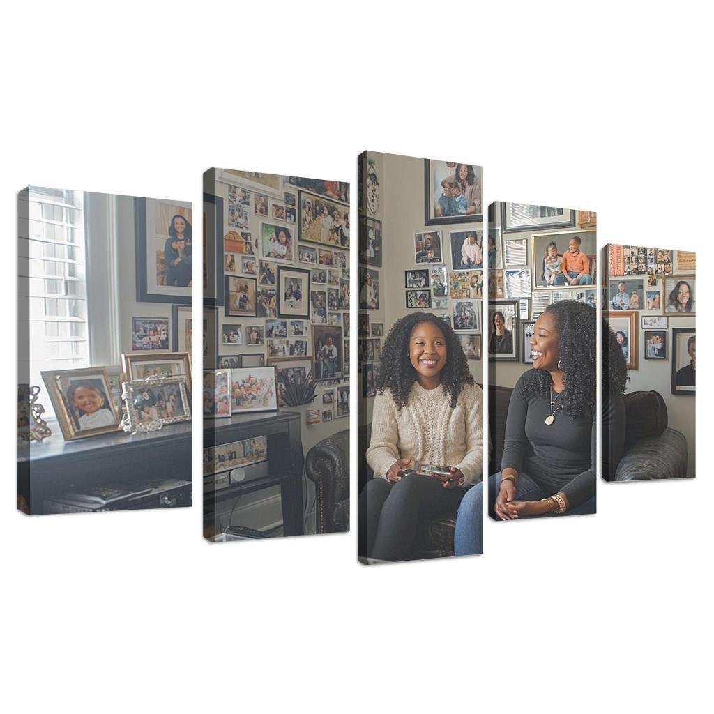 A Journey Through Time Memories Shared Custom Paintings Frame