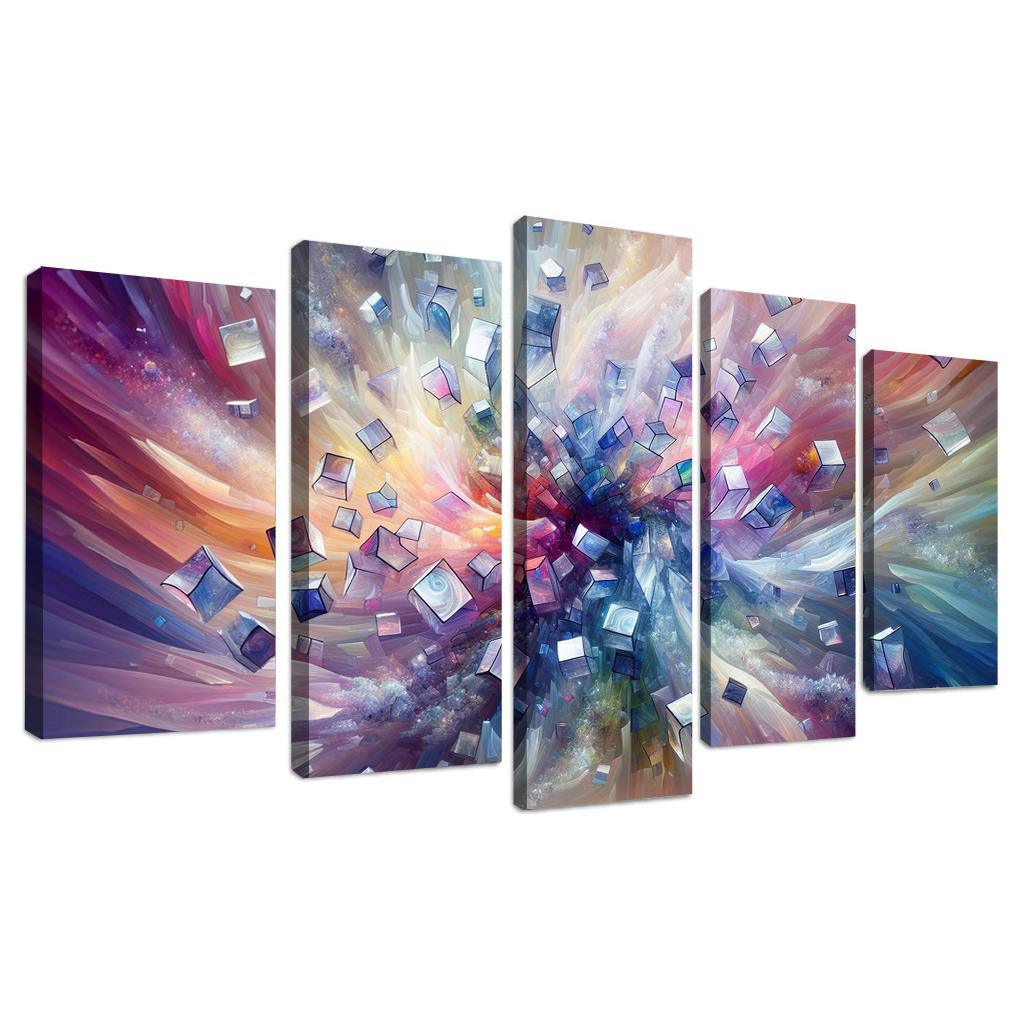 Fragments of Infinity 5 Piece HD Canvas Wall Art-Original Frame