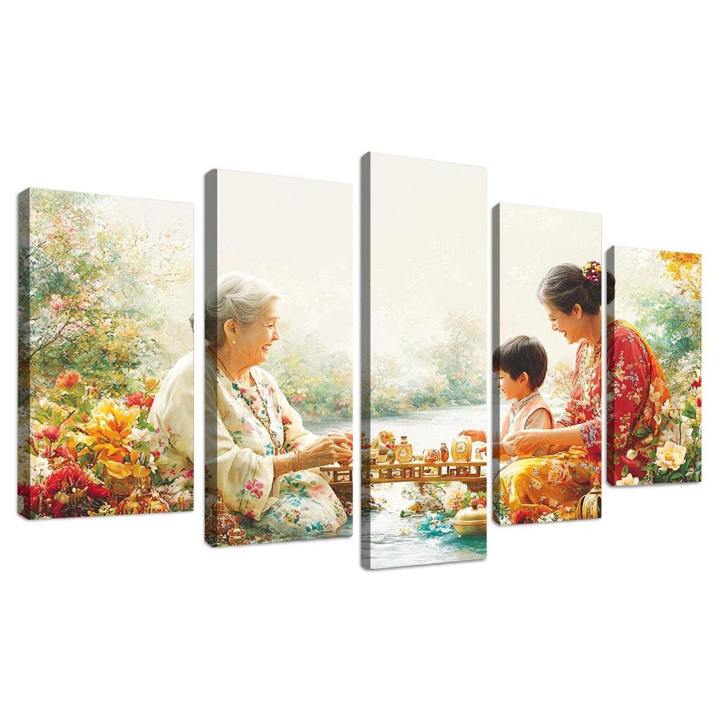 A Bridge Of Love The Connection Between Generations Custom Paintings Frame