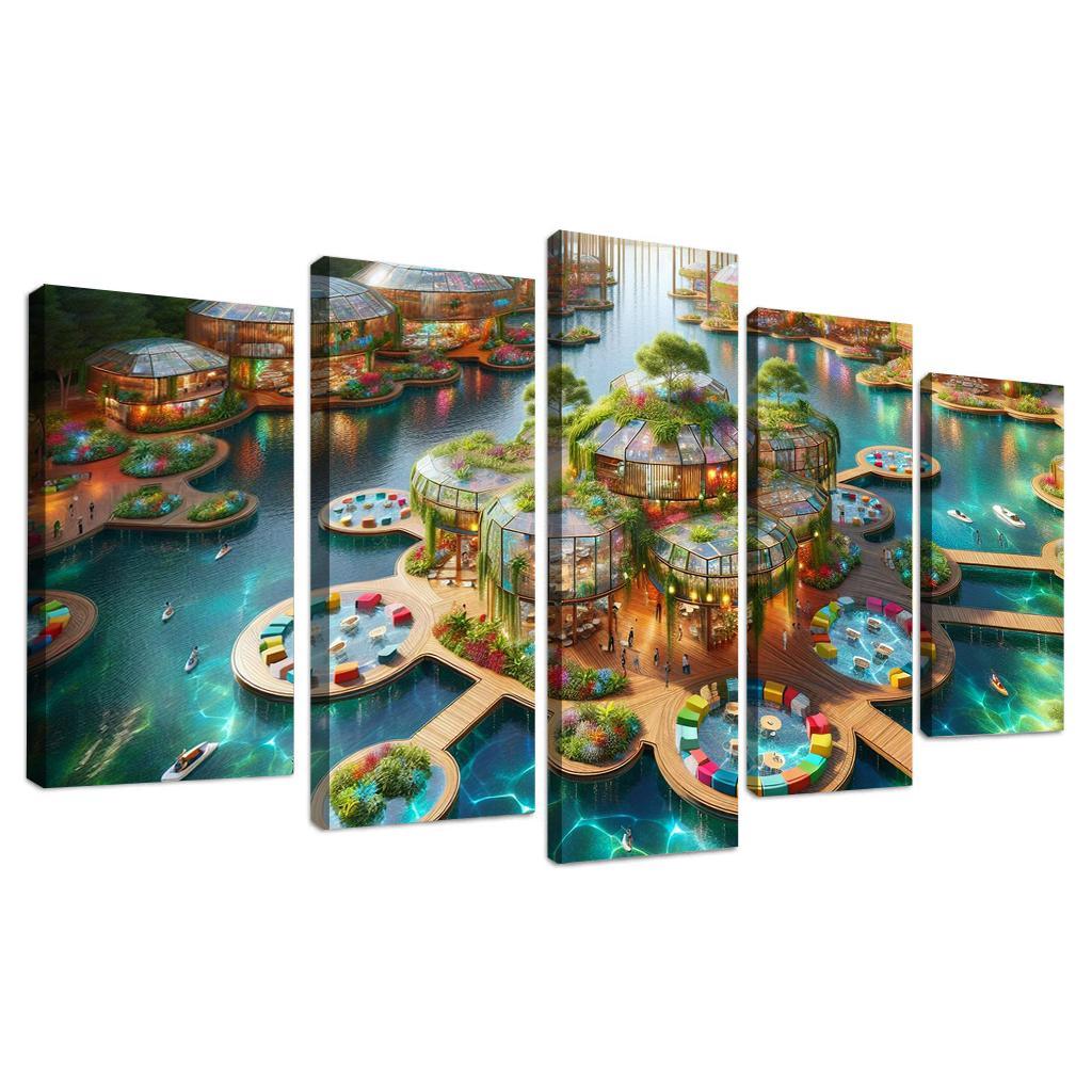 Aquatic Community Hubs Custom Paintings Frame