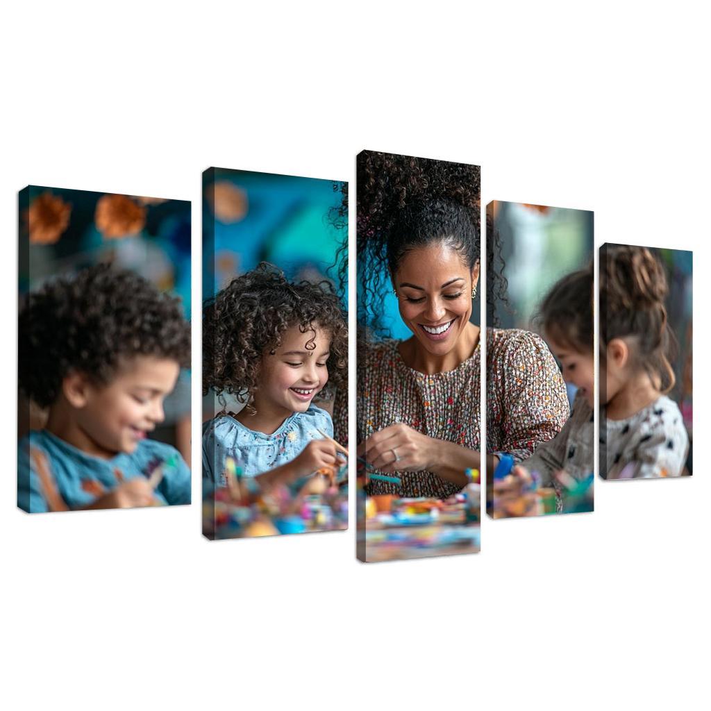 Crafted Memories A Mothers Handmade Love Modern Paintings Frame