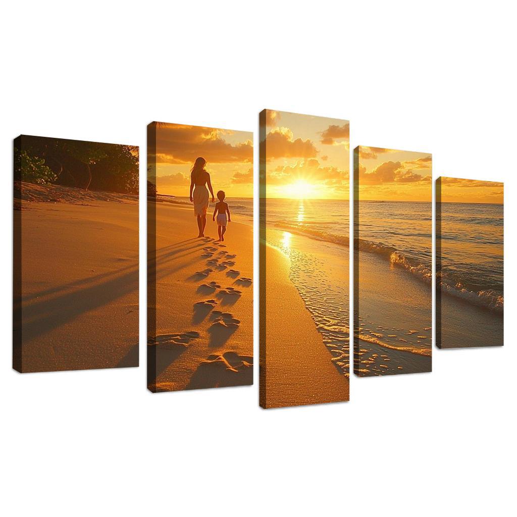 Footsteps Of Love A Mothers Journey Canvas Paintings Frame