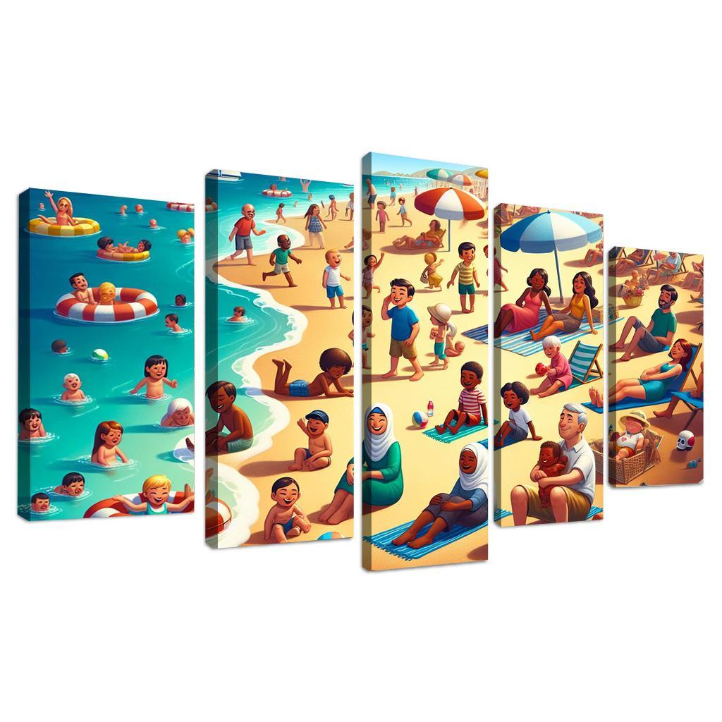 Sandy Haven Beach Premium Artwork Frames