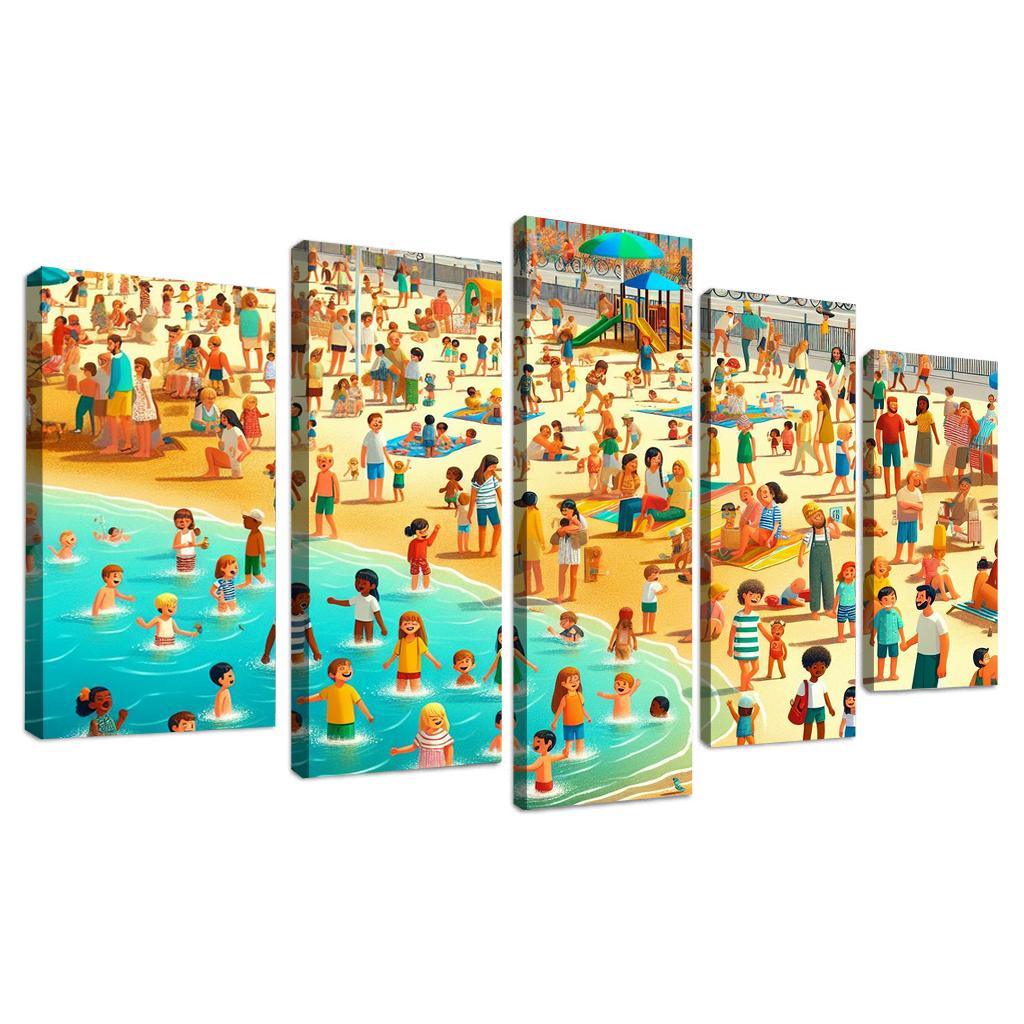 Sunshine Coast Family Fun And Activities Modern Paintings Frame