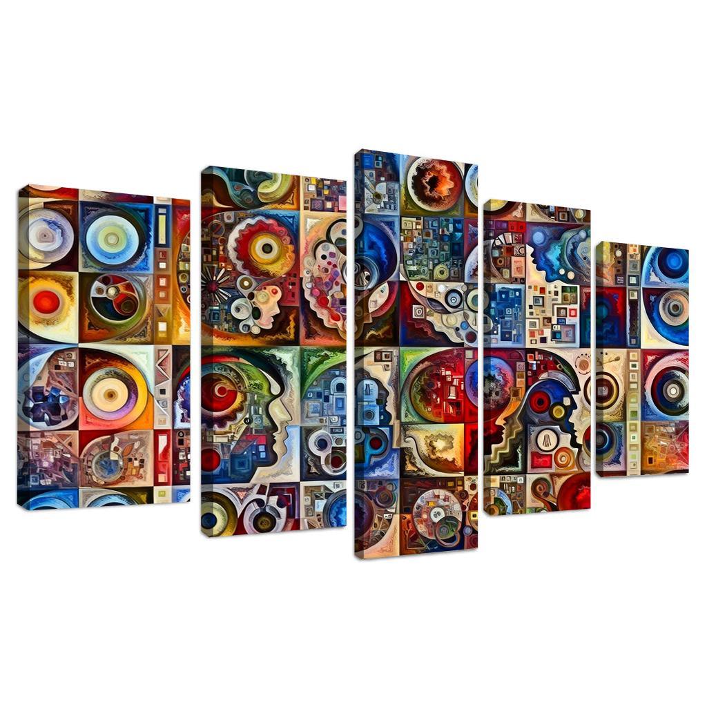 Crisis Of Identity Exploring Intersectionality Multi-panel Paintings