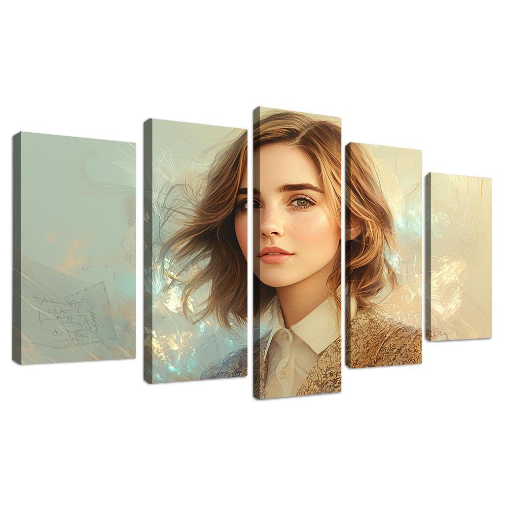 Emma Watson Leading With Grace In A Wizarding World Framed Paintings