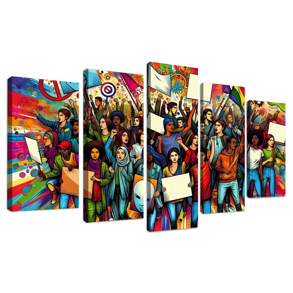 Youth Voices The Power Of Future Generations Multi-panel Paintings