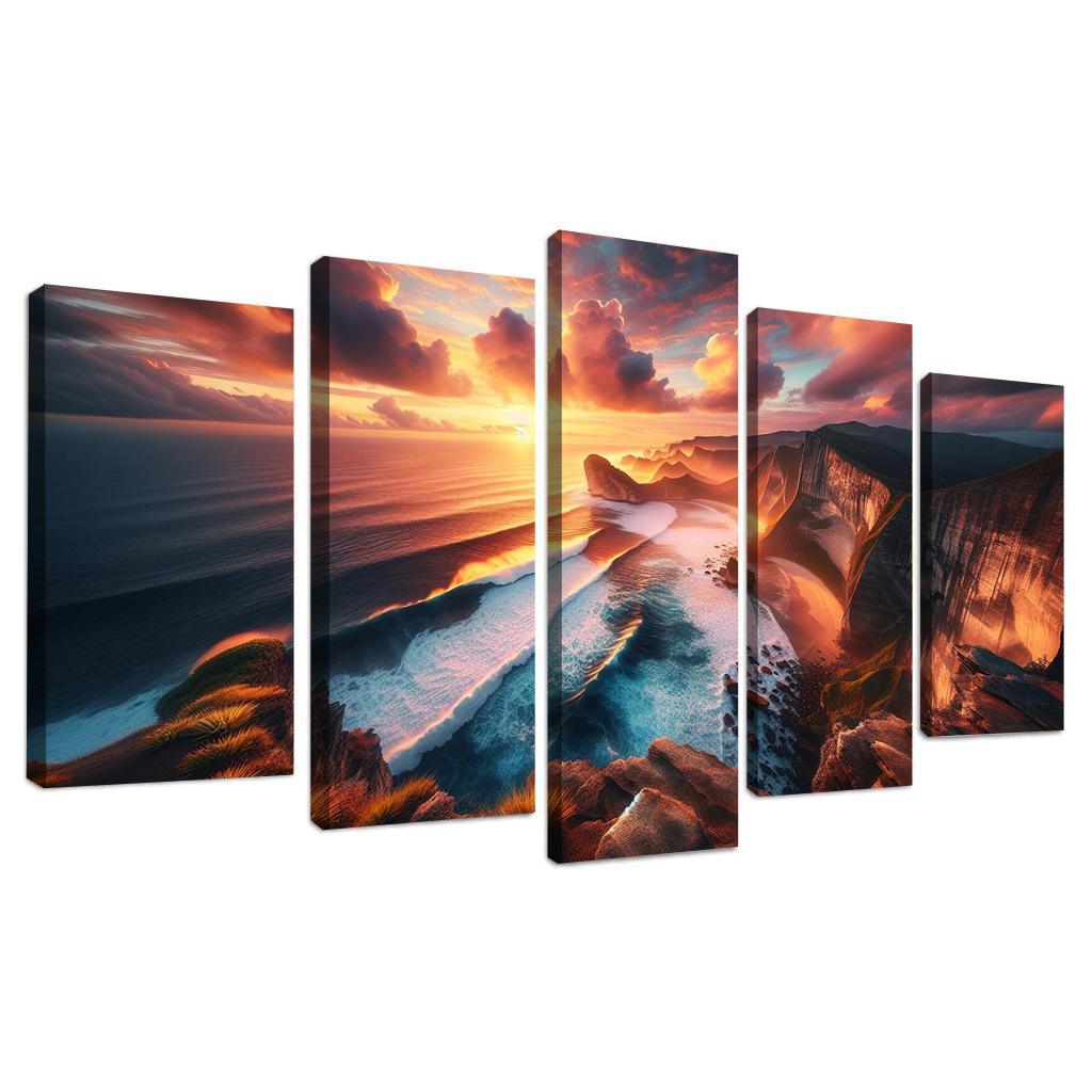 Cliffside Viewpoint Dramatic Coastline Premium Artwork Frames