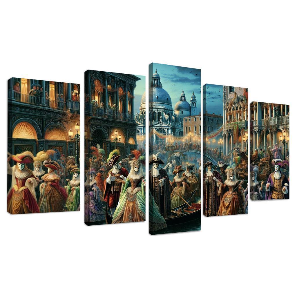 Carnival Of Venice Canvas Paintings Frame