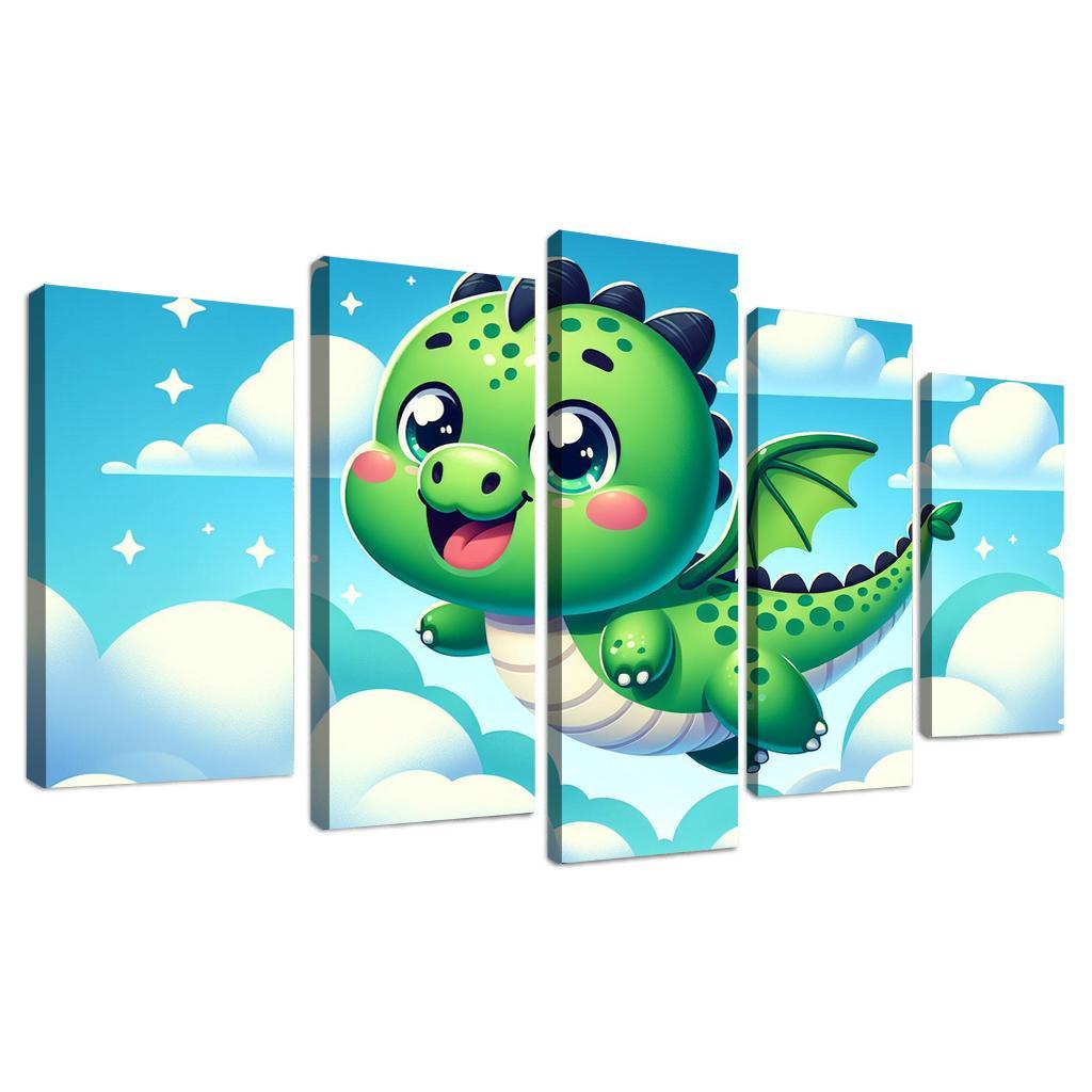 Daring Dragon - Adventure Awaits Framed Paintings