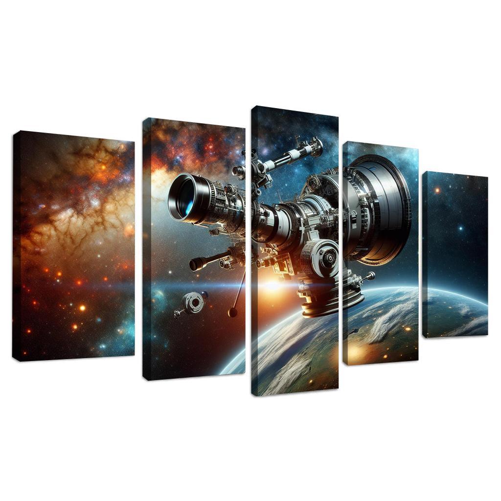 The Wonders Of Space Telescopes Abstract Paintings Frame