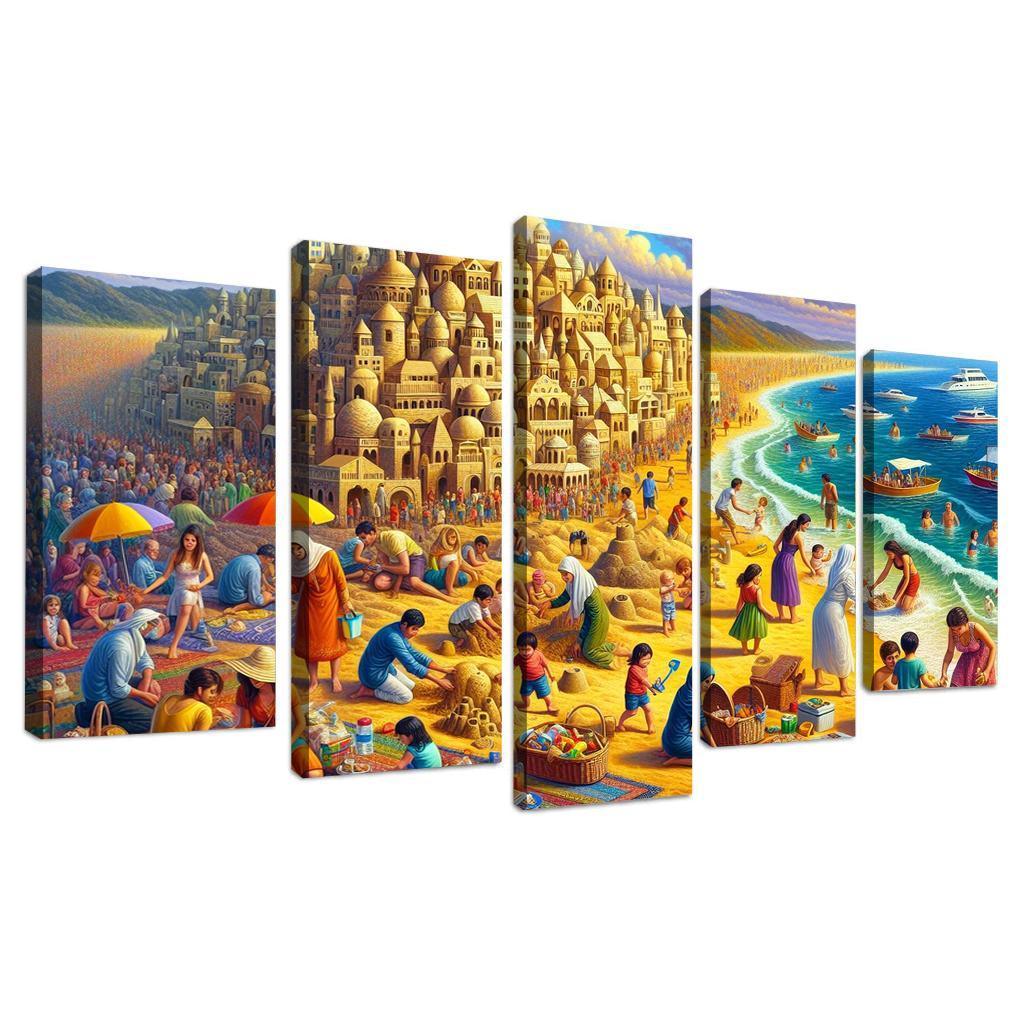 Calm Waters Ideal For Family Fun Abstract Paintings Frame