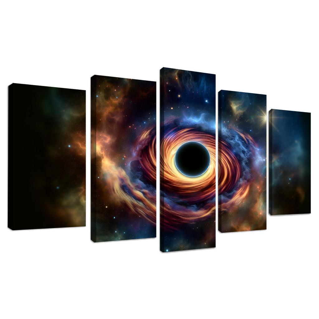 Exploring The Abyss Of Black Holes Abstract Paintings Frame