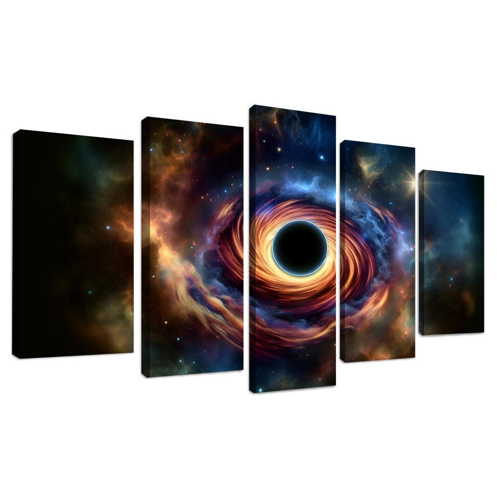 Exploring The Abyss Of Black Holes Abstract Paintings Frame