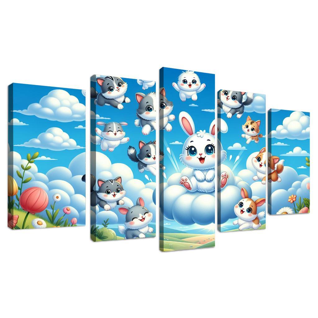 Curious Cloud Critters Premium Artwork Frames
