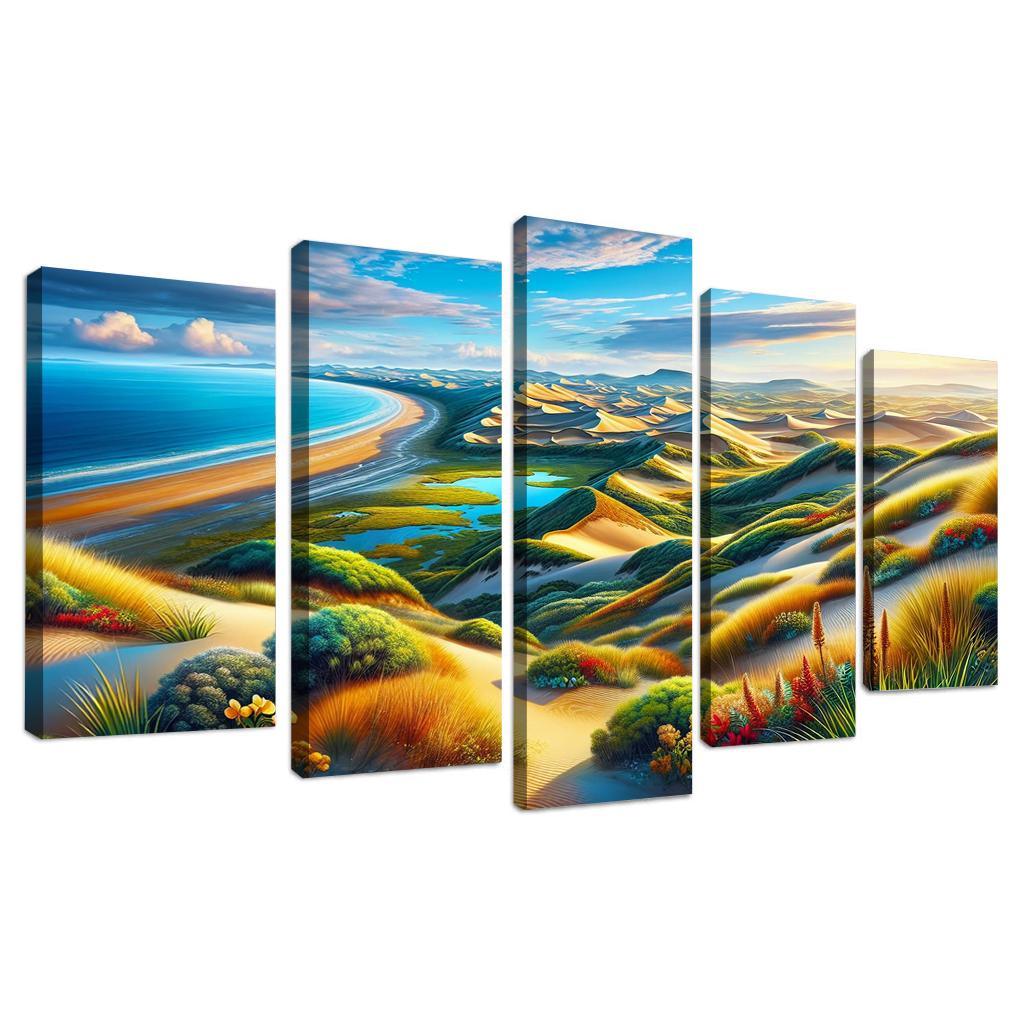 Whispering Dunes An Adventure Awaits 5 Piece HD Canvas Wall Art-Original Frame