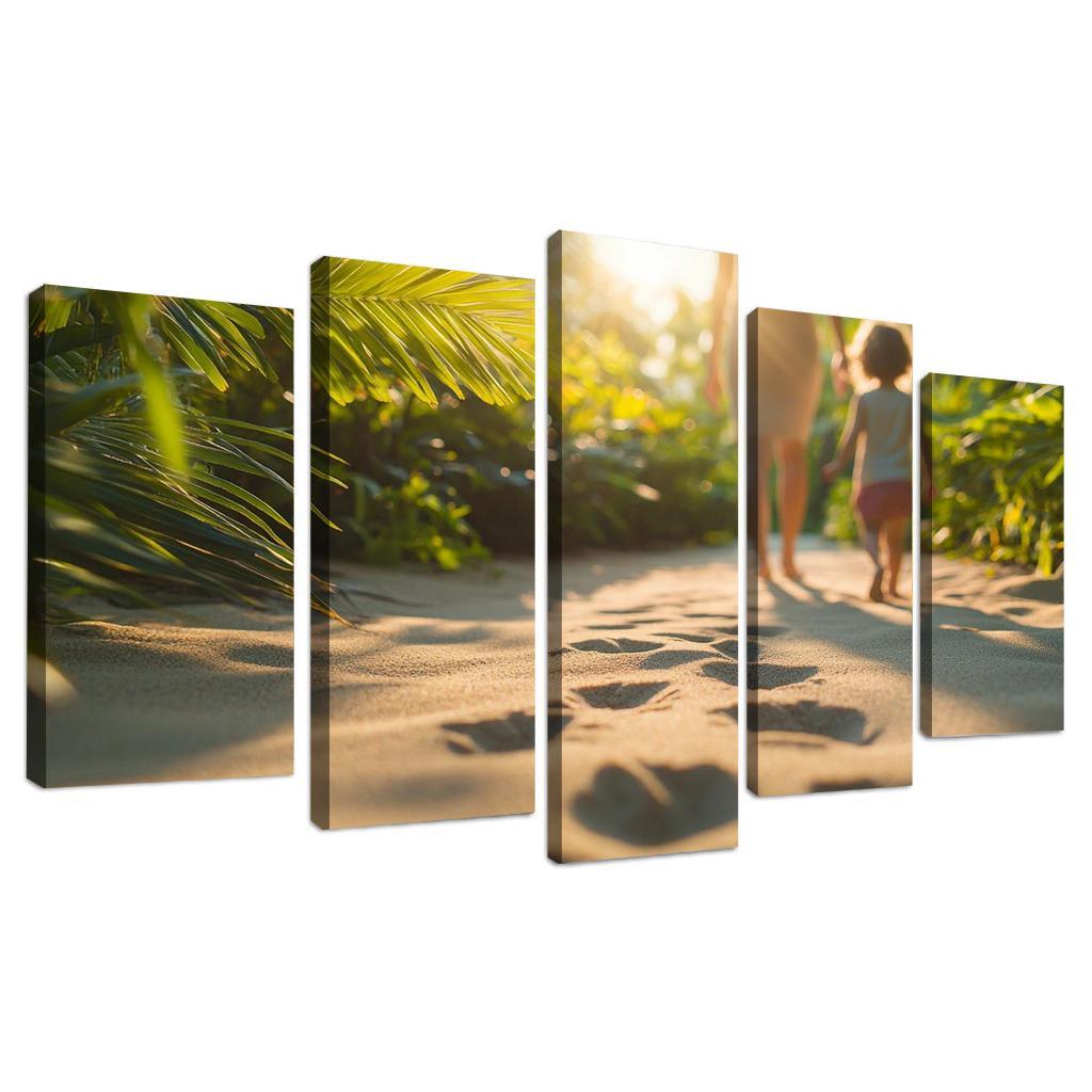 Footprints On The Path A Mothers Journey Custom Paintings Frame