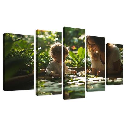 Reflections Of Love A Mothers Wisdom In Nature Canvas Paintings Frame