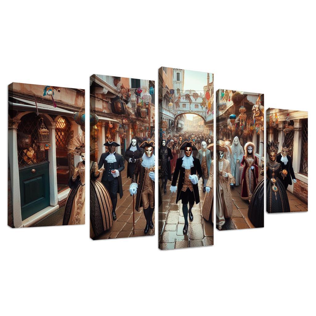 Venice Carnival Canvas Paintings Frame