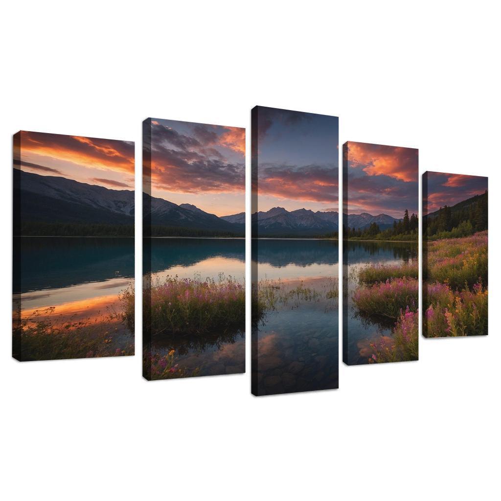 The Ethereal Glow Of Celestial Waters Oil Paintings Frame