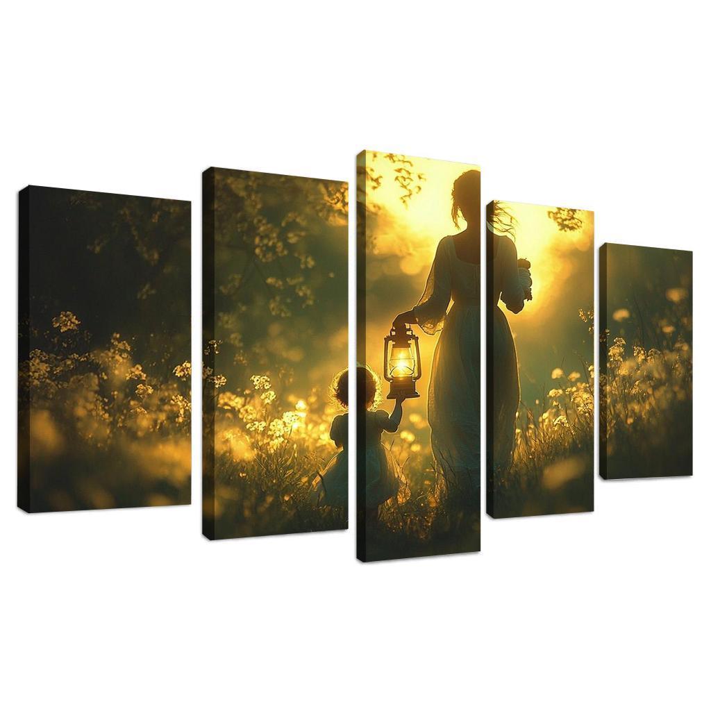 Shadows Of Love A Mothers Guiding Light Canvas Paintings Frame
