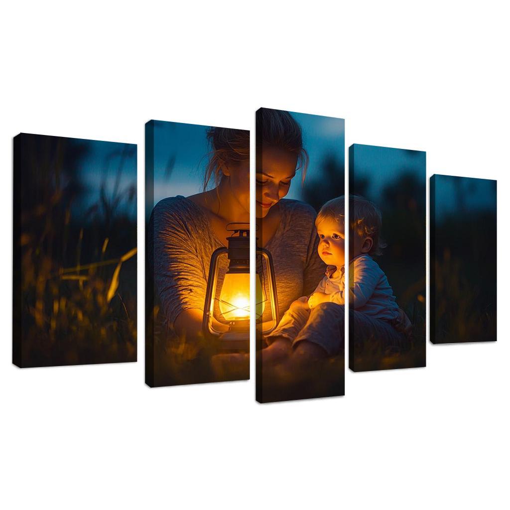 A Light In The Dark A Mothers Guiding Presence Canvas Paintings Frame